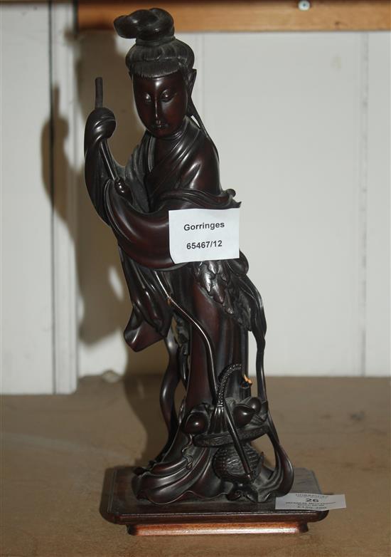 Japanese Meiji period wood bejin